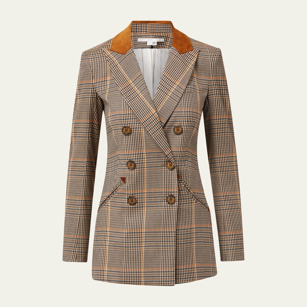 NWT IN BOX Veronica Beard Eliana Plaid Jacket Blazer